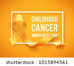 realistic gold ribbon ... | Shutterstock .eps vector #1015894561