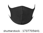 face mask black color on white... | Shutterstock . vector #1737705641