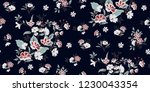 seamless floral pattern in... | Shutterstock .eps vector #1230043354