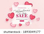 creative valentine's day sale... | Shutterstock .eps vector #1893049177