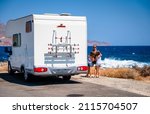Family With A Motorhome Rv...