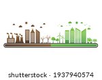 ecology loading bar. green... | Shutterstock .eps vector #1937940574