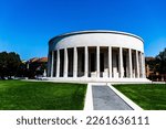 Small photo of ZAGREB, CROATIA - JULY 22, 2022: Mestrovic Pavilion, known as the Home of Croatian Artists, is a cultural venue and the official seat of the Croatian Society of Fine Artists.