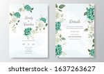 beautiful wedding invitation... | Shutterstock .eps vector #1637263627