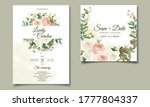 beautiful floral frame wedding... | Shutterstock .eps vector #1777804337