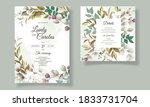 beautiful floral wedding... | Shutterstock .eps vector #1833731704