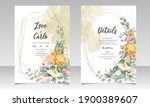 wedding invitation card... | Shutterstock .eps vector #1900389607
