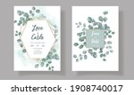 wedding invitation card with... | Shutterstock .eps vector #1908740017