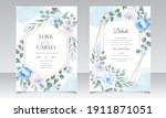 elegant wedding invitations... | Shutterstock .eps vector #1911871051