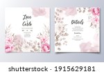 wedding invitation card with... | Shutterstock .eps vector #1915629181