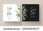 modern wedding invitation card... | Shutterstock .eps vector #2059905077