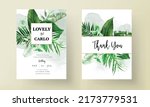 elegant wedding invitation card ... | Shutterstock .eps vector #2173779531