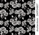 rose flowers seamless pattern... | Shutterstock .eps vector #260954807