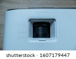 Small photo of Jakarta, Indonesia - January 6, 2020: Side part of BenQ W2700 4K HDR projector.