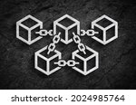 blockchain data connection... | Shutterstock . vector #2024985764