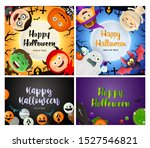 happy halloween orange  black... | Shutterstock .eps vector #1527546821