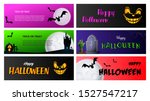 happy halloween pink  black ... | Shutterstock .eps vector #1527547217