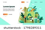 people packing organic food... | Shutterstock .eps vector #1798289311
