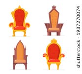 bright colorful royal armchairs ... | Shutterstock .eps vector #1937270074