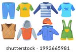 set of casual male clothes for... | Shutterstock .eps vector #1992665981