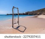 A Swing Placed On The Seashore...