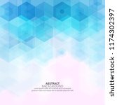 geometric hexagons  abstracts ... | Shutterstock .eps vector #1174302397