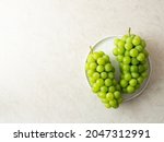 Shine Muscat  Green Grapes On A ...
