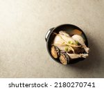 Small photo of samgyetang,Ginseng Chicken Soup with Abalones