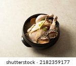 Small photo of samgyetang,Ginseng Chicken Soup with Abalones