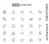 web icon set. line style | Shutterstock .eps vector #1483151801