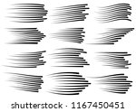 speed lines isolated set.... | Shutterstock .eps vector #1167450451