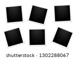 vector frames photo collage... | Shutterstock .eps vector #1302288067