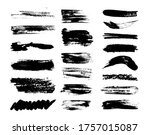 set of grunge brush strokes... | Shutterstock .eps vector #1757015087