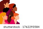 multi ethnic women. a group of... | Shutterstock .eps vector #1762293584