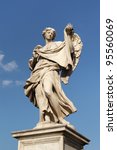 Small photo of Italy, Rome. Statue of Angel with the Sudarium on the Ponte Sant Angelo