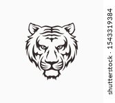 Tiger Head Face Logo Vector...