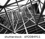 Steel structure Architecture construction Abstract Background