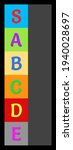 tier list. vertical colorful... | Shutterstock .eps vector #1940028697