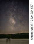 Small photo of September 15th 2023 - Nashport Ohio - United States. The Milky Way Core over Dillon State Park in Newport Ohio in late summer.