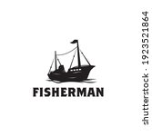Fisherman Boat Icon Logo Design ...