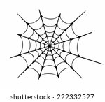 vector illustration of cobweb | Shutterstock .eps vector #222332527