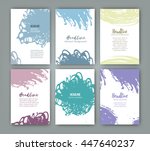 vector template with texture... | Shutterstock .eps vector #447640237