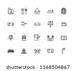 Set Of 20 Linear Icons Such As...