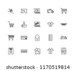 set of 20 linear icons such as... | Shutterstock .eps vector #1170519814