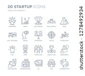 collection of 20 startup linear ... | Shutterstock .eps vector #1278492934
