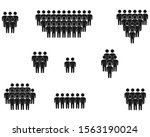people icon set in trendy flat... | Shutterstock .eps vector #1563190024