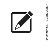 edit text icon  pencil symbol... | Shutterstock .eps vector #1938390814