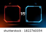 creative neon light versus... | Shutterstock .eps vector #1822760354