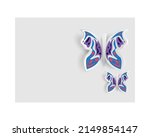 paper cut art butterfly... | Shutterstock .eps vector #2149854147