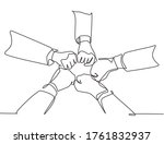 one continuous line drawing... | Shutterstock .eps vector #1761832937